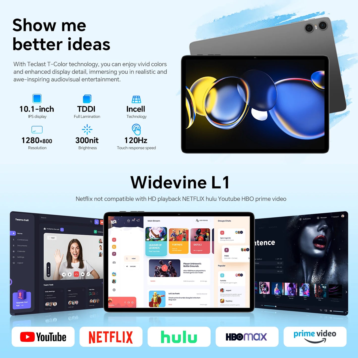 Tableta Teclast P30T Android 15 de 10,1" IPS, hasta 12 GB de RAM, 128 GB de ROM, procesador T606 de 8 núcleos, batería de 6000 mAh, teclado, funda, ratón, lápiz óptico, auriculares y soporte.